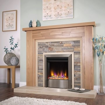 Electriflame Vr Contemporary Satin Silver